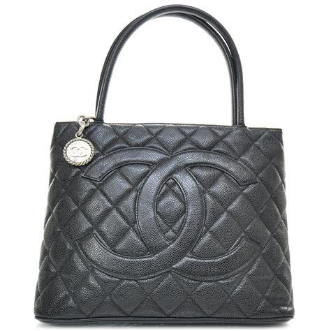 chanel gold medallion tote|chanel caviar medallion tote.